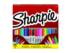 Zestaw markerów permanentnych Sharpie 20szt