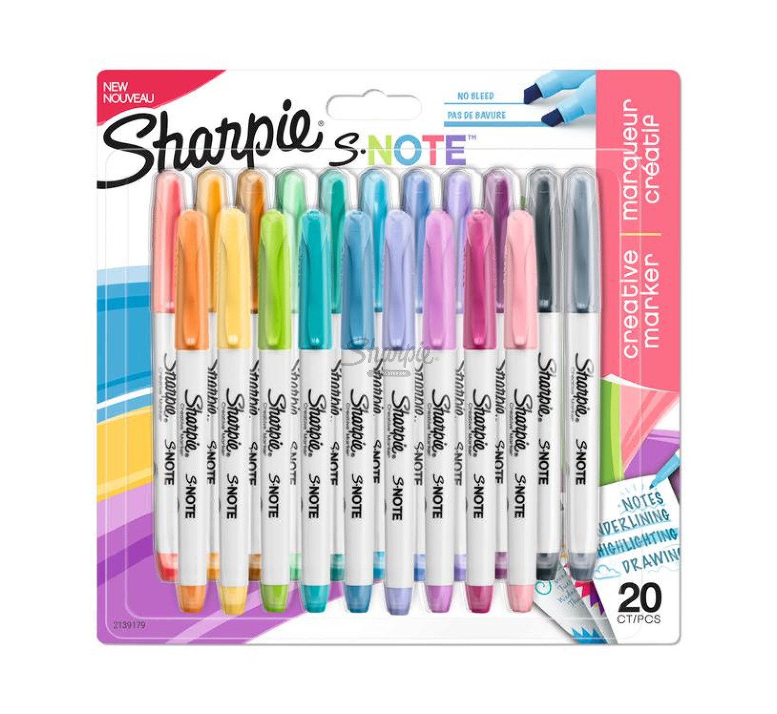 Sharpie S-note Mix kolorów 20 szt.